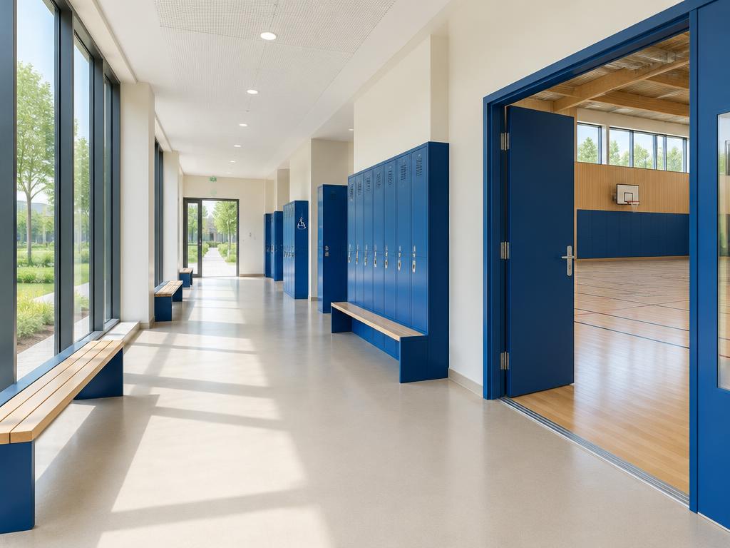 Équipement sportif municipal lumineux