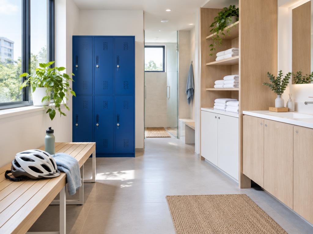 Vestiaire moderne en entreprise